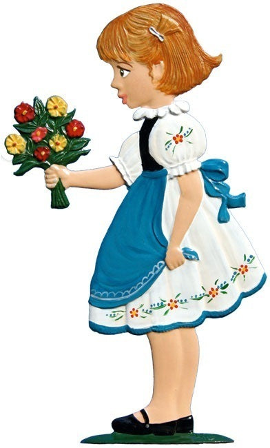 Die kleine Gratulantin Zinnfigur von Wilhelm Schweizer