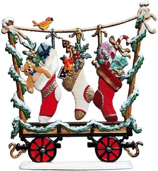 Weihnachtszug Wagen 2017 Socken Zinnfigur von Wilhelm Schweizer