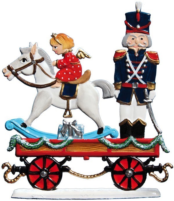 Weihnachtszug Wagen 2018 Soldat-Schauke Zinnfigur von Wilhelm Schweizer