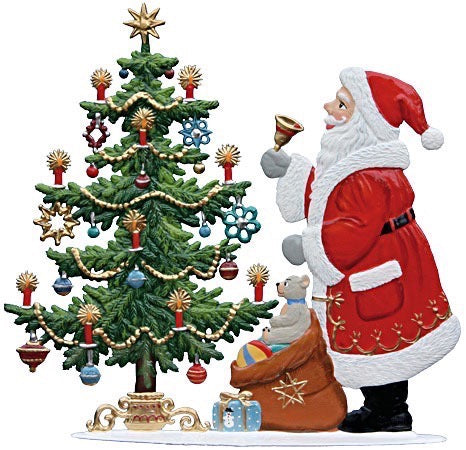 Nikolaus am Weihnachtsbaum Zinnfigur von Wilhelm Schweizer