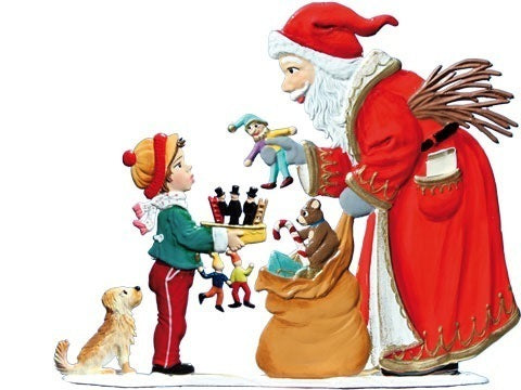Nikolaus 2011 mit Junge Zinnfigur von Wilhelm Schweizer