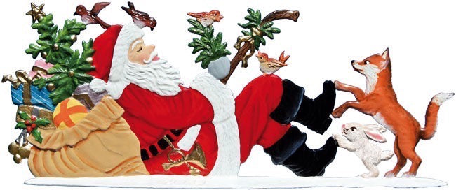 Nikolaus 2014 ruht sich aus Zinnfigur von Wilhelm Schweizer