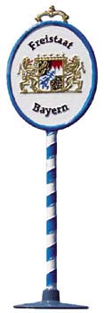 Grenzschild Bayern Zinnfigur von Wilhelm Schweizer