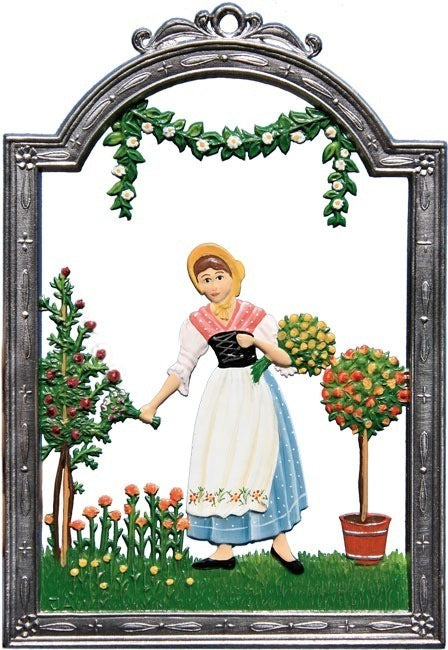 Juni Blumenmädel Zinnfigur von Wilhelm Schweizer