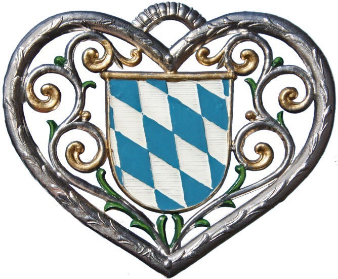 Herz Bayernwappen Zinnfigur von Wilhelm Schweizer