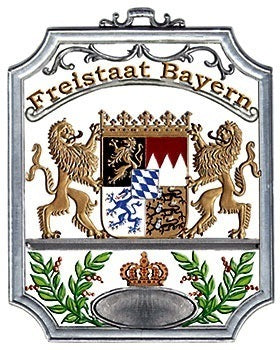 Freistaat Bayern Wandbild Zinnfigur von Wilhelm Schweizer