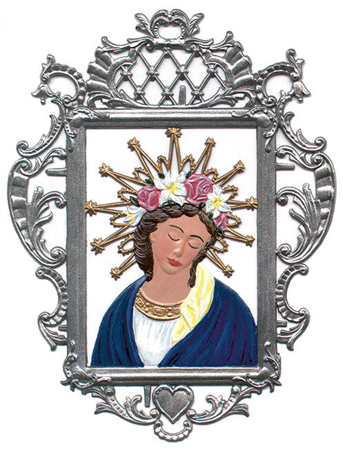 Wessobrunner Madonnenbd. Zinnfigur von Wilhelm Schweizer