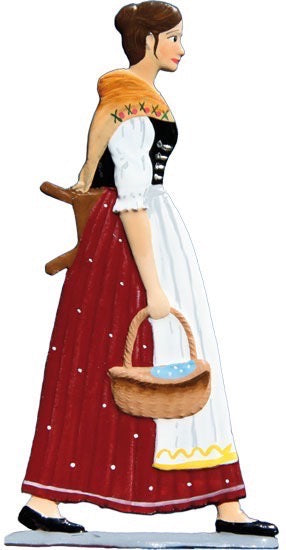Näherin Zinnfigur von Wilhelm Schweizer